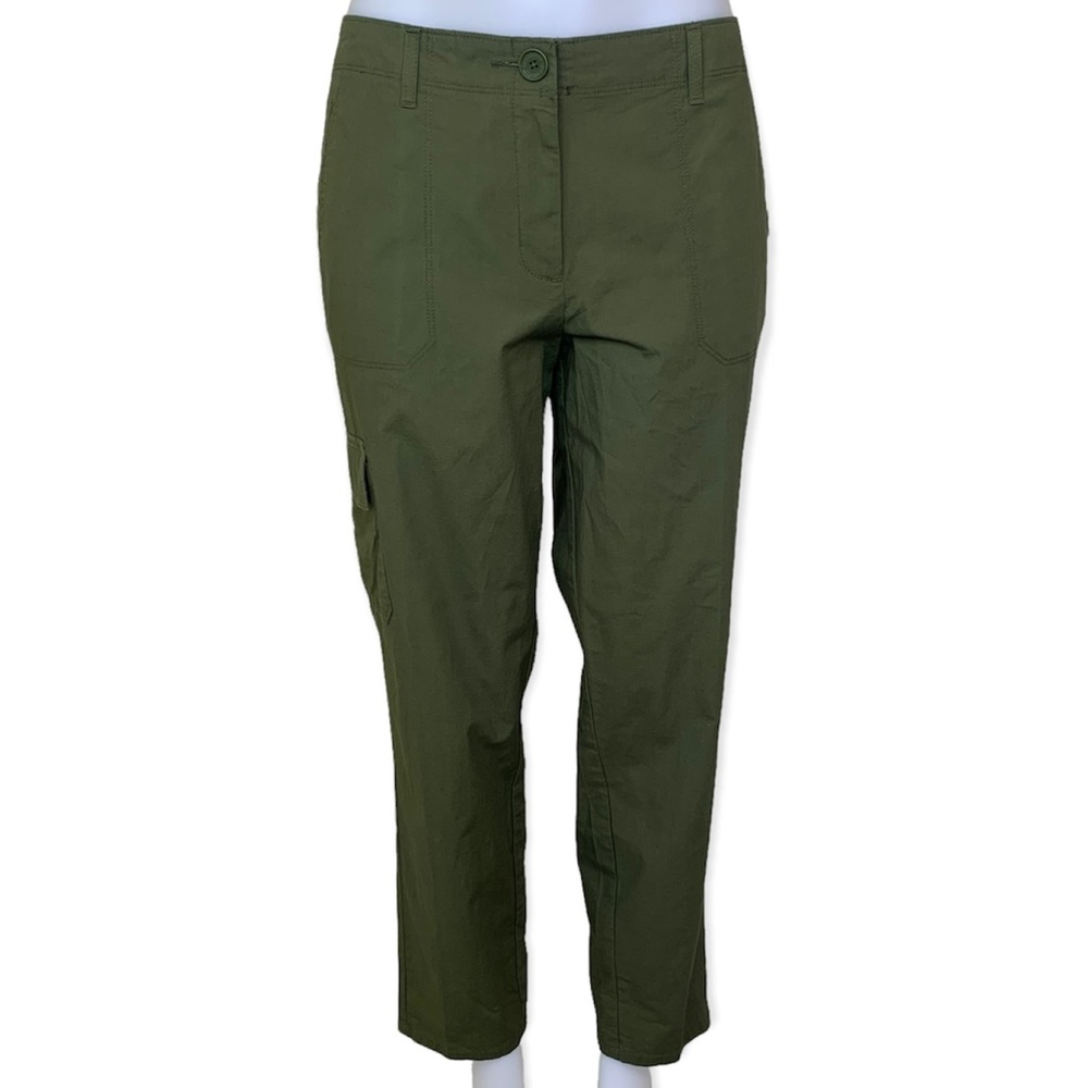 Liz Claiborne NWT Tuscan Olive Cropped Pants